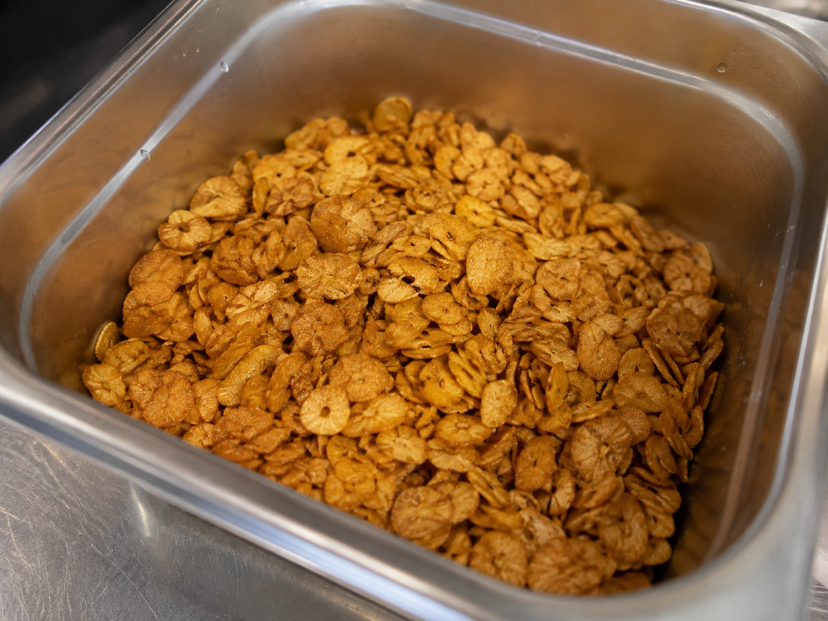 Scharf fritierter Knoblauch chili öl